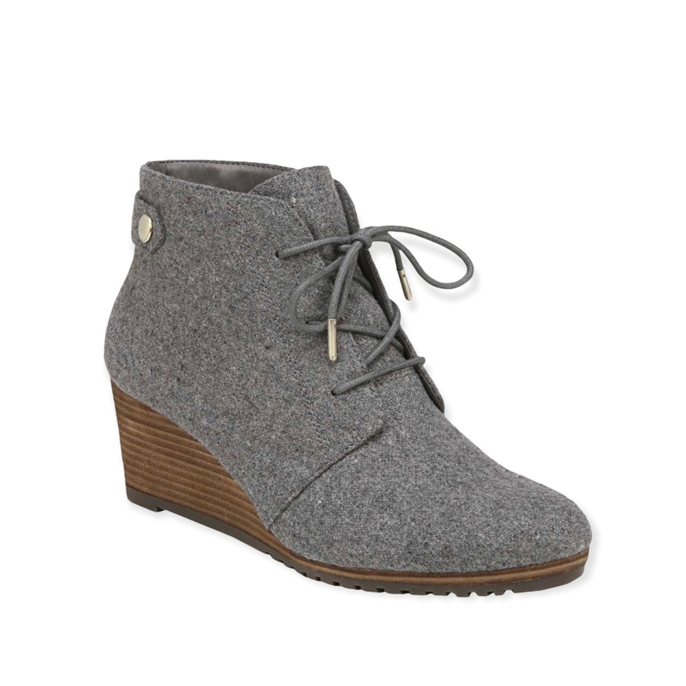 [Dr. Scholls] Lace-Up Wedge Booties